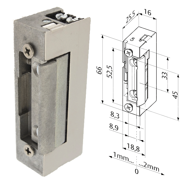 Iala electromagnetica usa, poarta 8-16V AC/DC, M160133