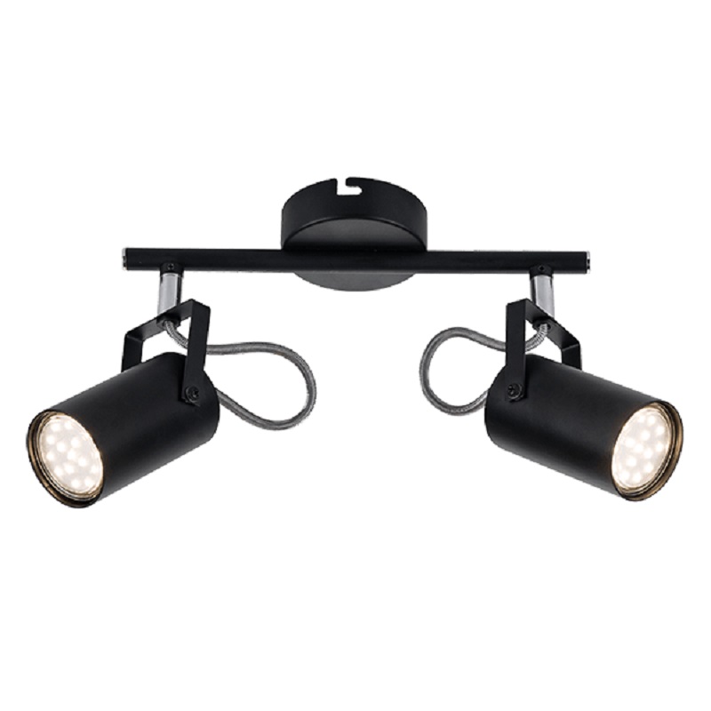 Lustra, Elmark, Izzy, Negru, 2X GU10, 955Izzy2/Bl