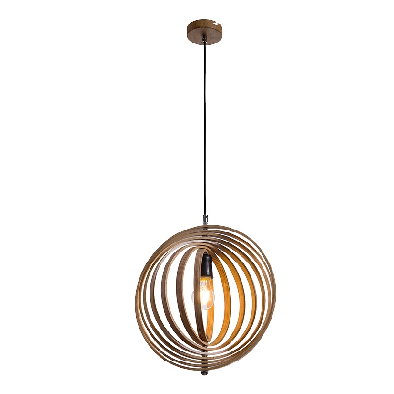 Pendul, Elmark, Woody-R, 1X E27, D380Mm, 955Woody/R