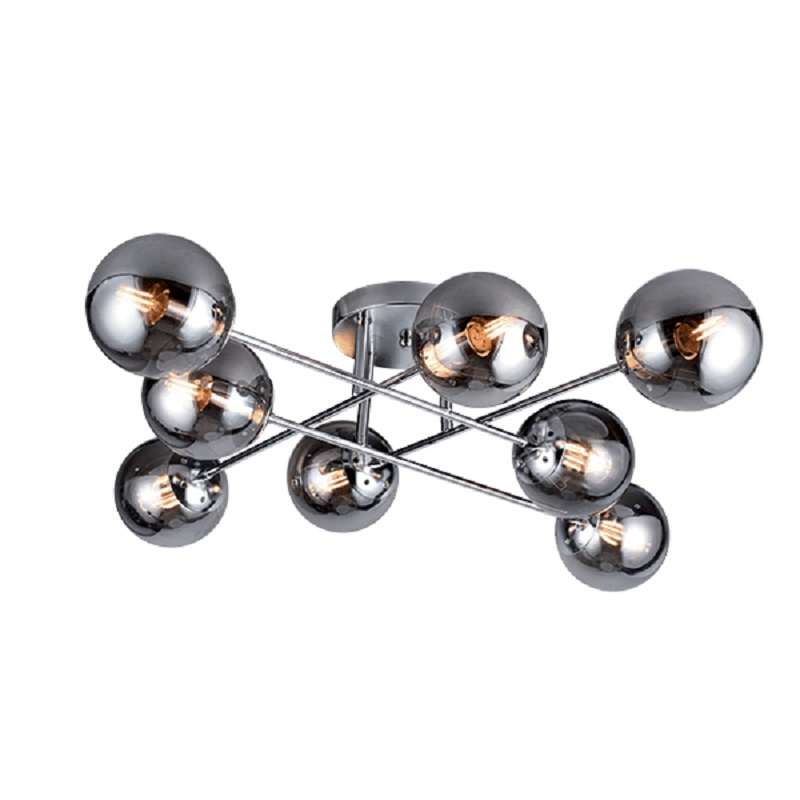 Lustra Elmark Ermina 8X E14 Crom/Sticla 955Ermina8