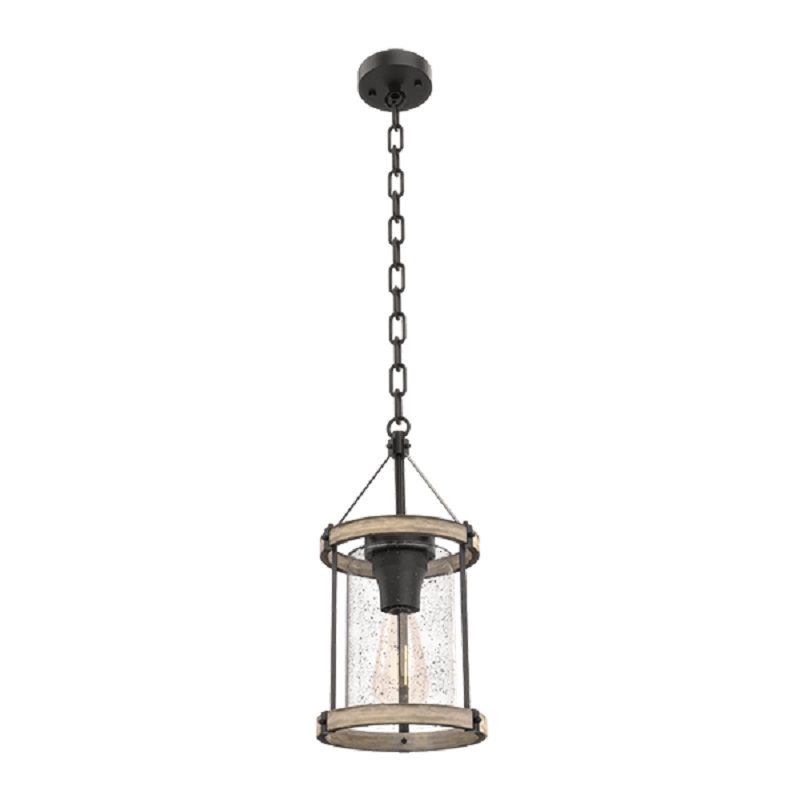Candelabru, Elmark, Elia, 1XE27, Negru, Mat Alb, 955ELIA1