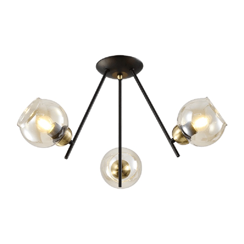Candelabru Elmark Rick 3XE27 Negru Mat Bronz 955RICK3