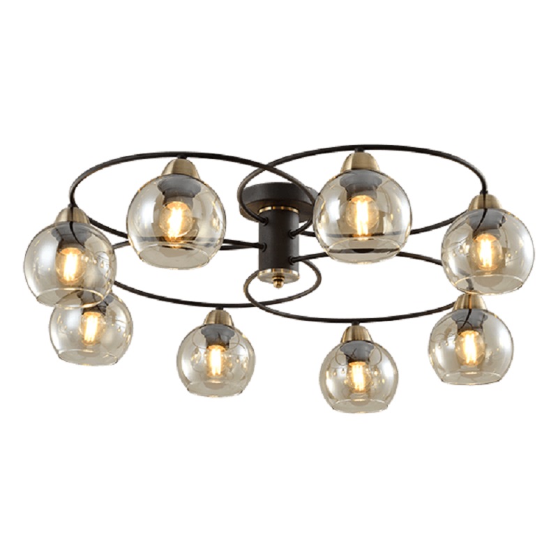 Candelabru, Elmark, Jay, 8XE27, Negru Bronz, 955JAY8