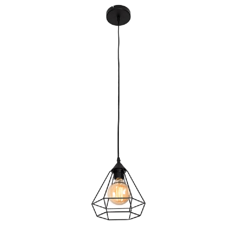 Pendul Elmark Heidi 1X E27 Negru 955Heidi1/Bl