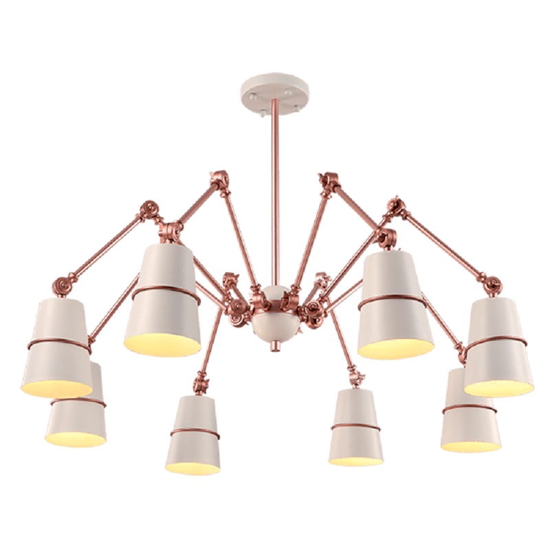 Lustra, Elmark, Spider, 8X E27, Alb, 955Spider8/Wh
