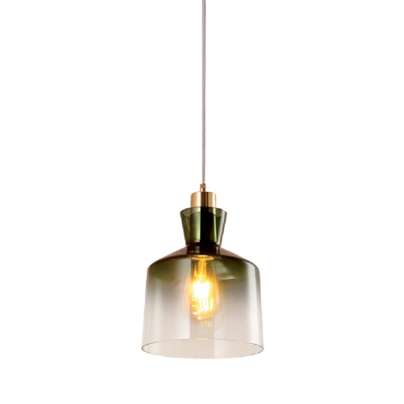 Pendul Elmark Alma 1X E27 Verde/Aurie 955Alma1/G