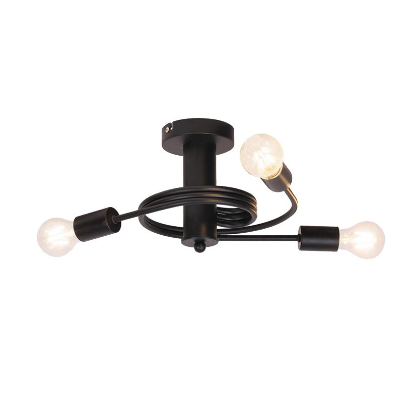 Lustra Elmark Twist 3X E27 Negru 955Twist3/Bl