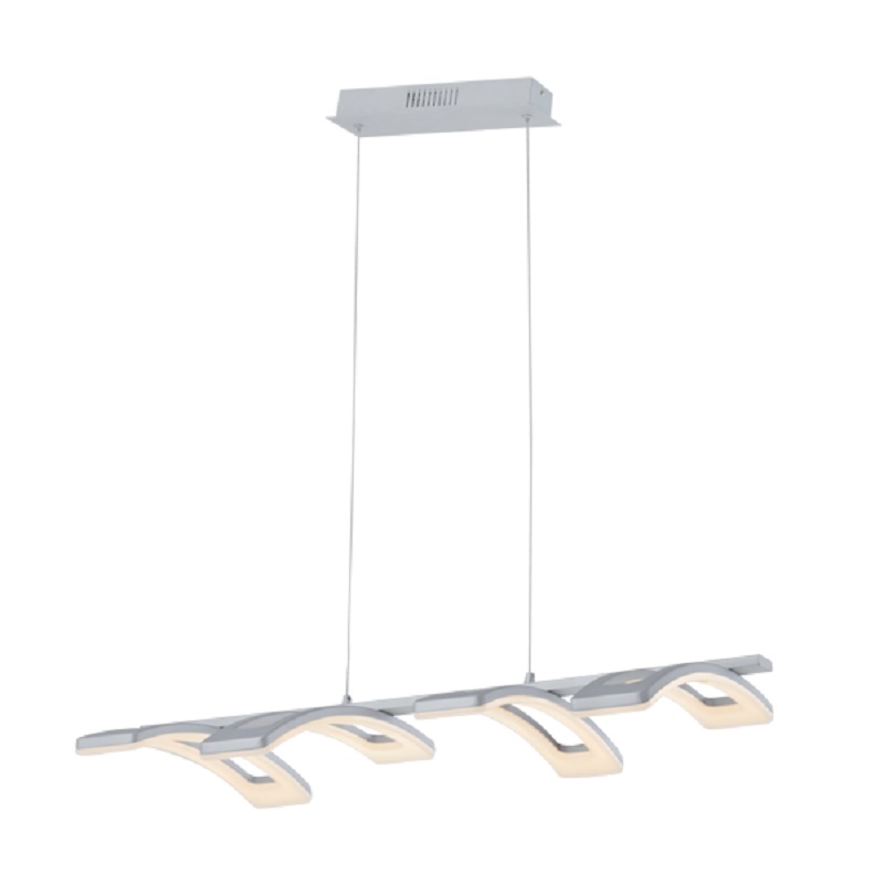 Lustra, Elmark, Marcella, LED, Argintiu, 2700-Lumina calda (3000K), 955Marcella4A