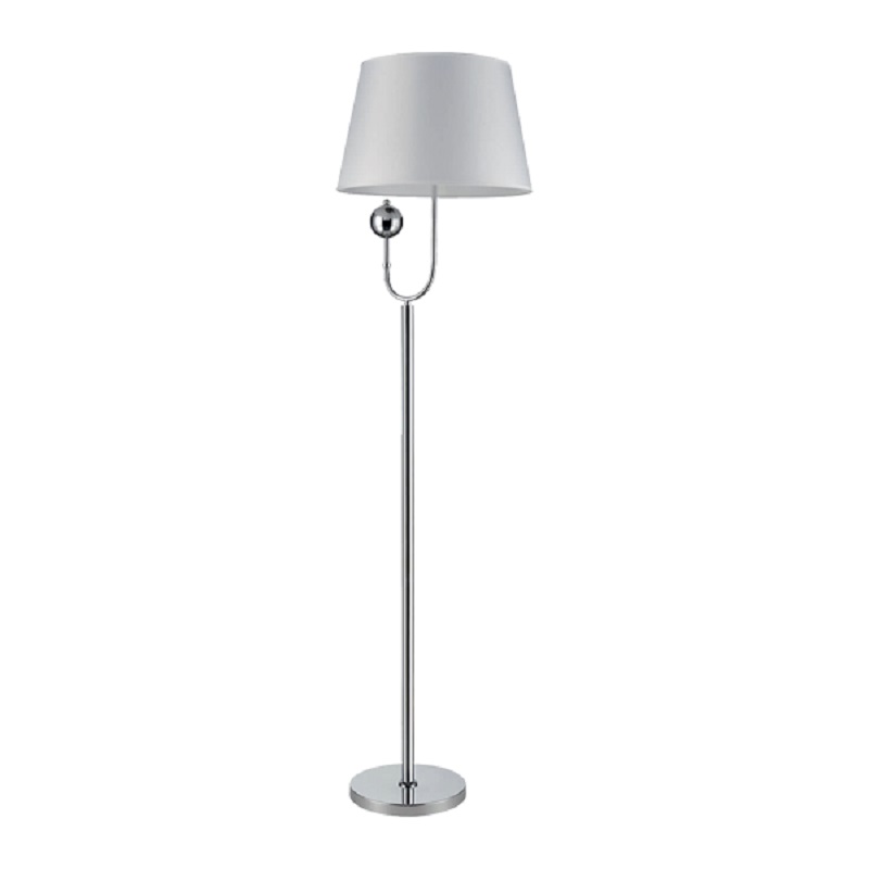 Lampadar Elmark Carmen 1X E27 Alb/Crom H1550Mm 955Carmen1F