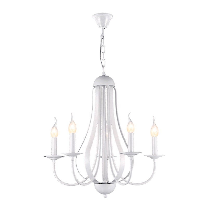 Candelabru Elmark Amanda 5X E14 Alb 955Amanda5/Wh