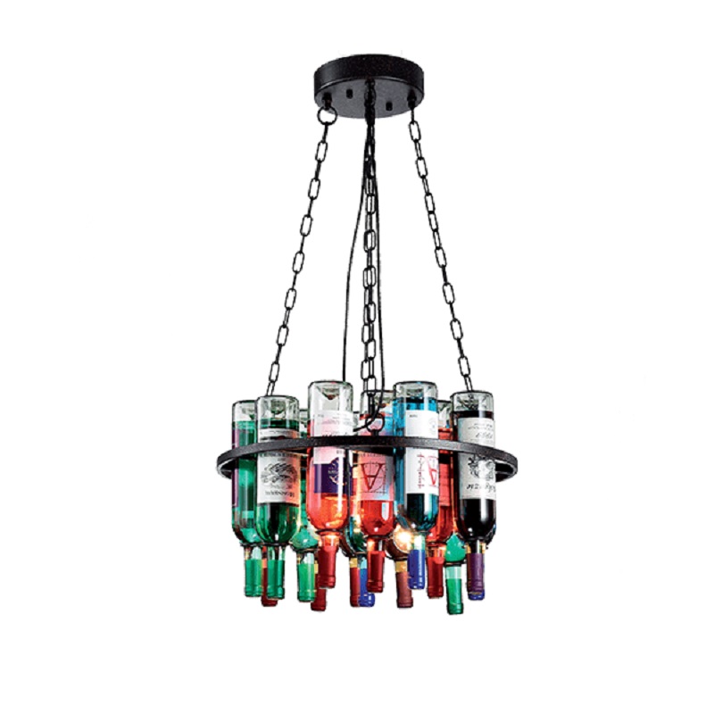 Candelabru, Elmark, Bottles, 5X E27, Multiculoare, 955Bottles5