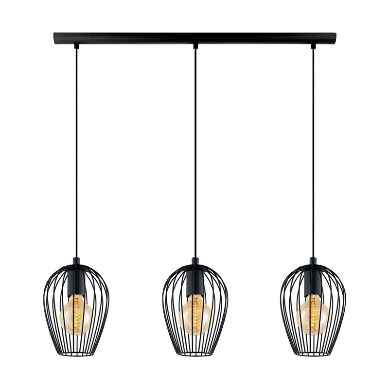 Lustra, Elmark, Adria, 3X E27, Negru, 955Adria3/Bl