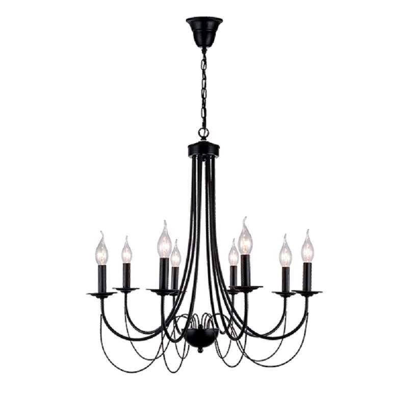 Candelabru, Elmark, Angela, 8X E14, Negru, 955Angela8