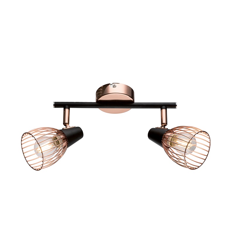 Lustra, Elmark, 2X E14, Ambix, Negru/Cupru, 955Ambix2