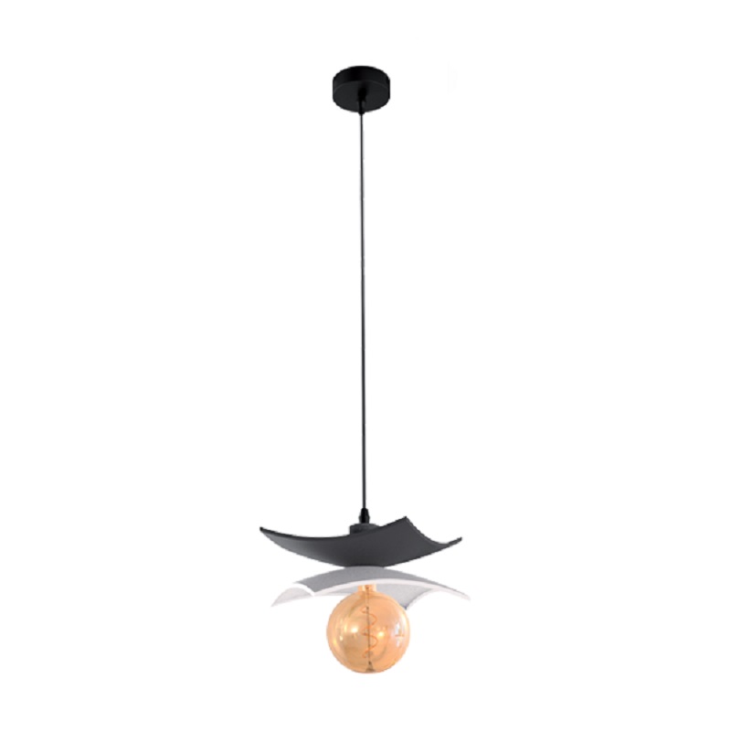 Pendul Elmark Robby 1X E27 Negru/Alb 955Robby1/Bl