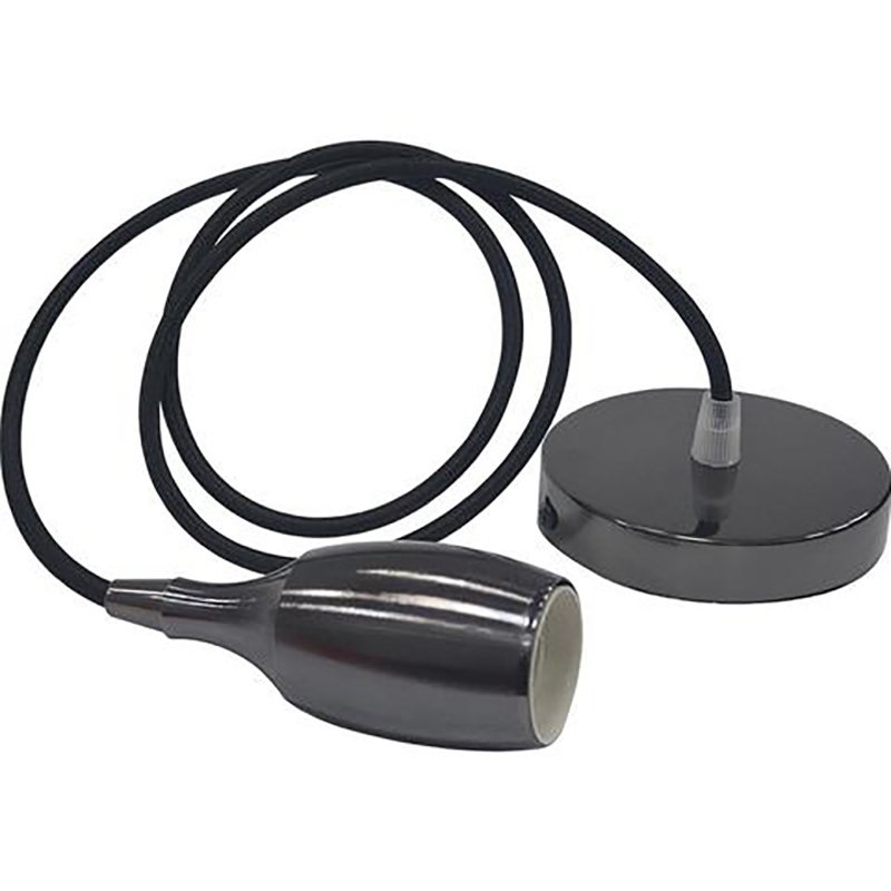 Pendul, Horoz, Weber, Negru, Perlat, 1M, 1XE27, Max 60W, 021-008-0001