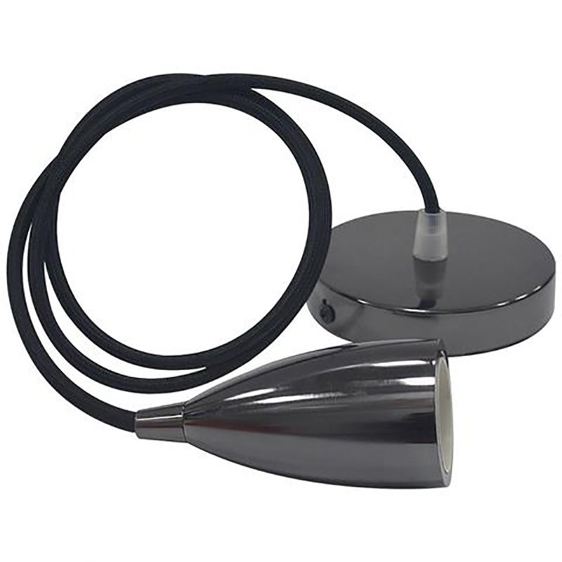 Pendul, Horoz, Edison, Negru, Perlat, 1M, 1XE27, Max 60W, 021-002-0001