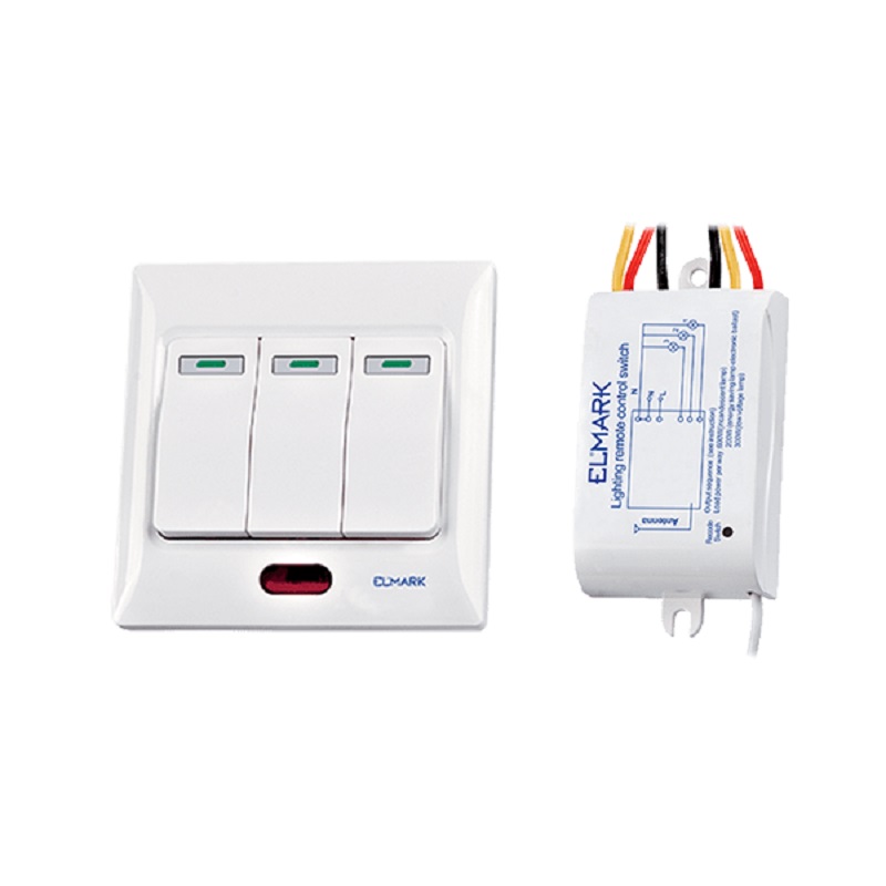 Intrerupatorul triplu cu RF cu 3 canale 600W alb 99103
