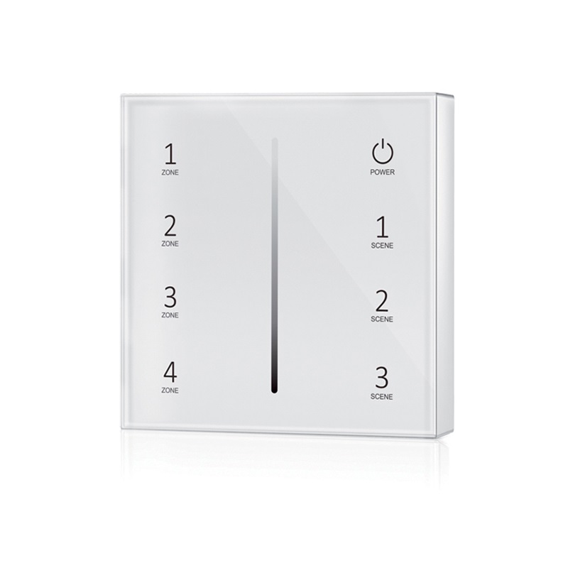 Panou comanda RF Touch 1 canal, 4 zone alb, 99TOUCHB1 