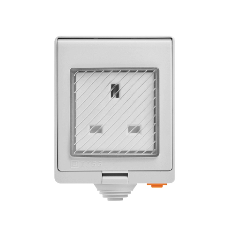 Priza Schuko inteligenta Smart Wi-Fi standard UK aparenta IP55, S55TPG-UK 