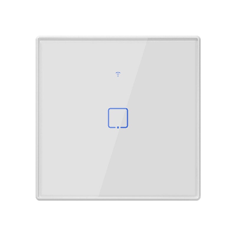 Intrerupator simplu sticla alba Touch inteligent 2A 440W Smart Wi-Fi, T2EU1C
