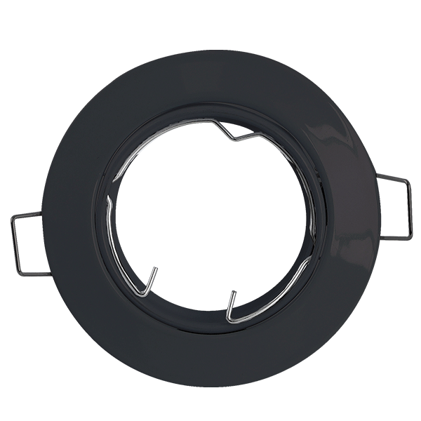 Rama spot, D80, H28, GU10, SA-51R, Negru, Mobil