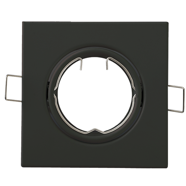 Rama spot, D80, H28, GU10, SA-51S, Negru, Mobil