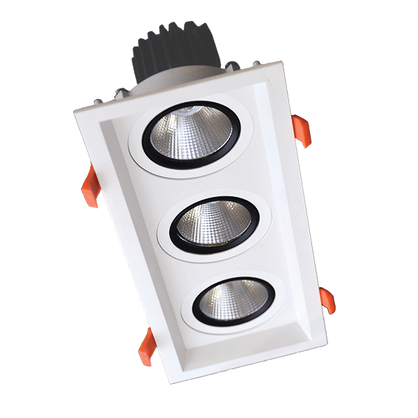 Spot LED, Triplu, Mobil, 3X30W, 230V, 4000K, Alb