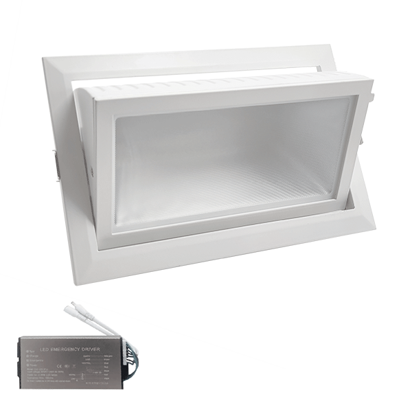 Spot LED, Incastrat, EL-6705, 40W, 6500K, Alb, + Kit Emergenta