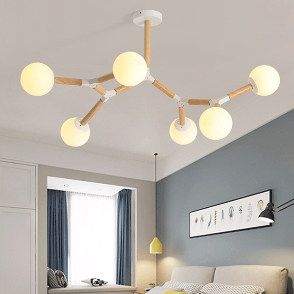 Candelabru Jane 6 X E27 Alb 955JANE6