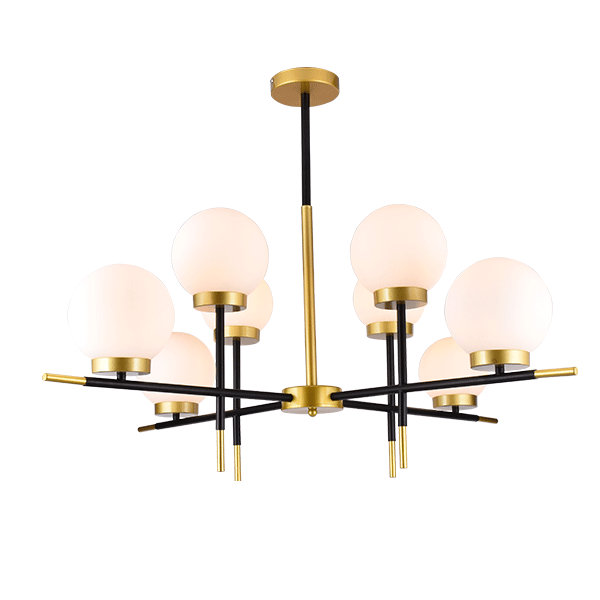 Candelabru Juliet 8 X E27 Negru - Auriu 955JULIET8