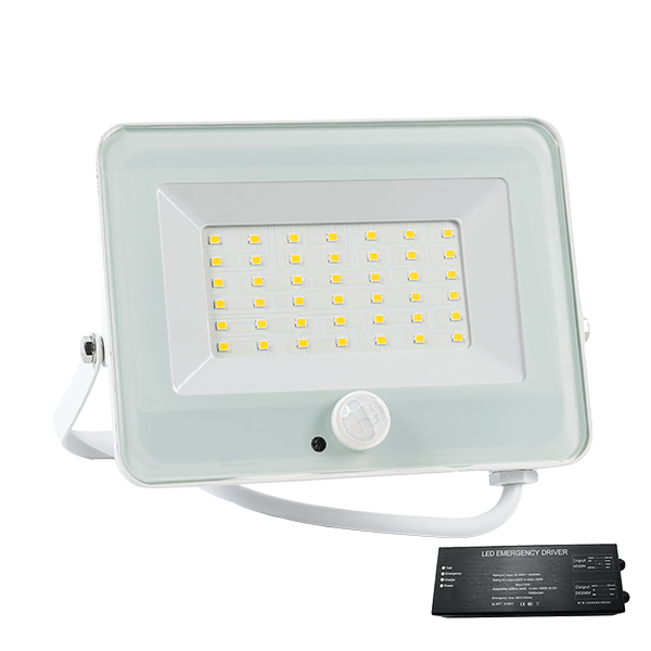 Proiector, LED, VEGA30, Slim, SMD, Cu Senzor, 3000K, Alb, + Kit Emergenta, IP65