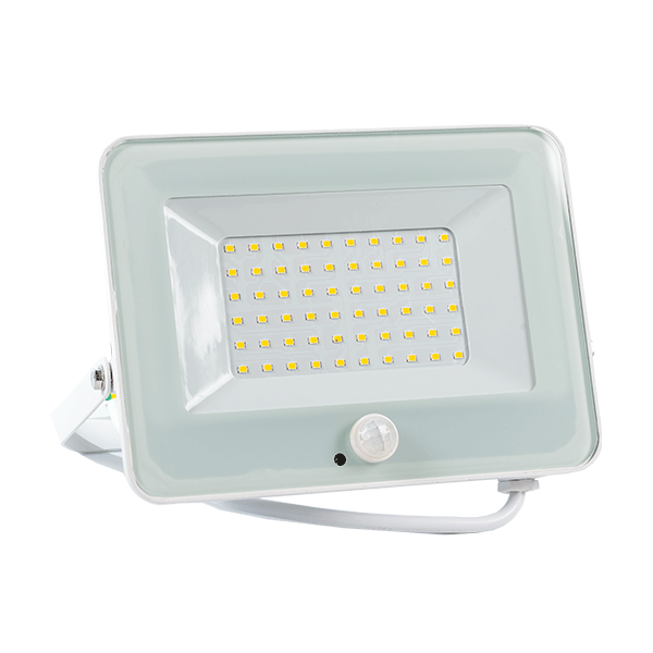 Proiector, LED, VEGA50, Slim, SMD, Cu Senzor, 50W, 3000K, Alb, IP65