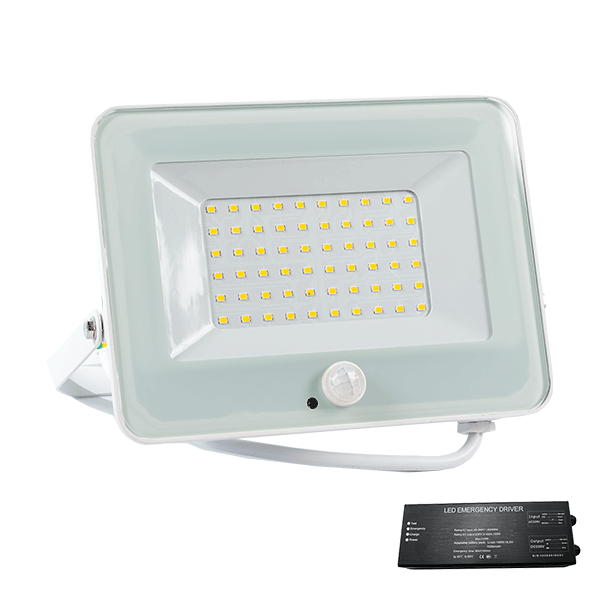 Proiector, LED, VEGA50, Slim, SMD, Cu Senzor, 3000K, Alb, + Kit Emergenta, IP65