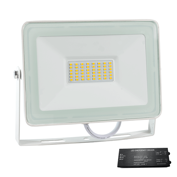Proiector, LED, VEGA50, Slim, 50W, 3000K, Alb, + Kit Emergenta, IP65