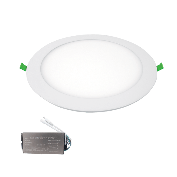 Spot LED, D115, H27, Alb, Slim, Rotund, 7W, 4000K, IP65, + Kit Emergenta
