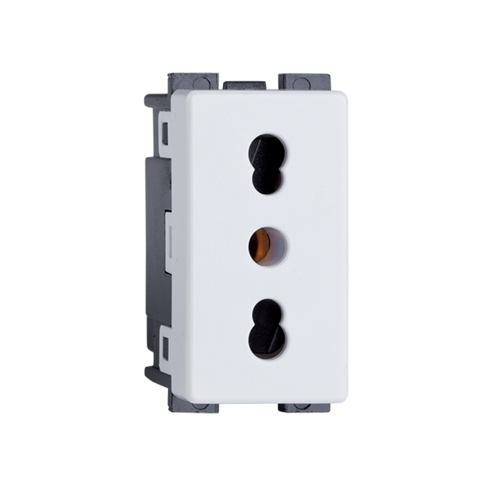 Priza Elmark Lecce standard Italia Alb 26007