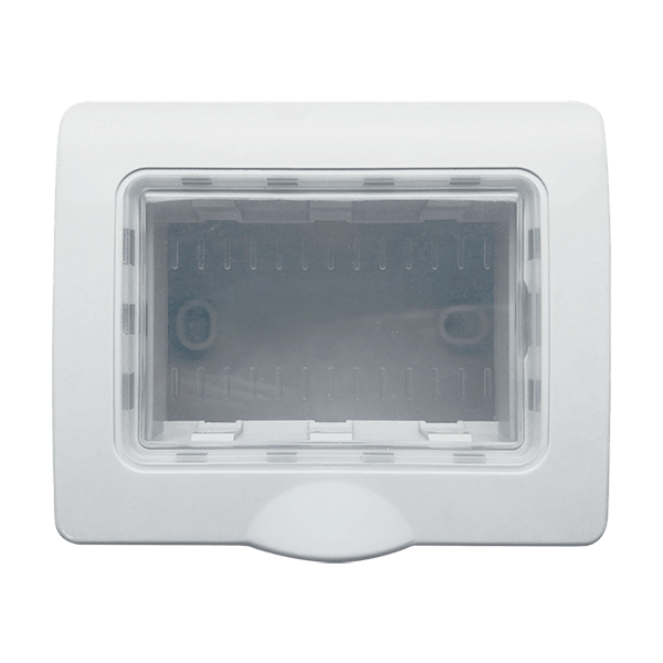 Doza Elmark Lecce 3 module Alb IP65 2603