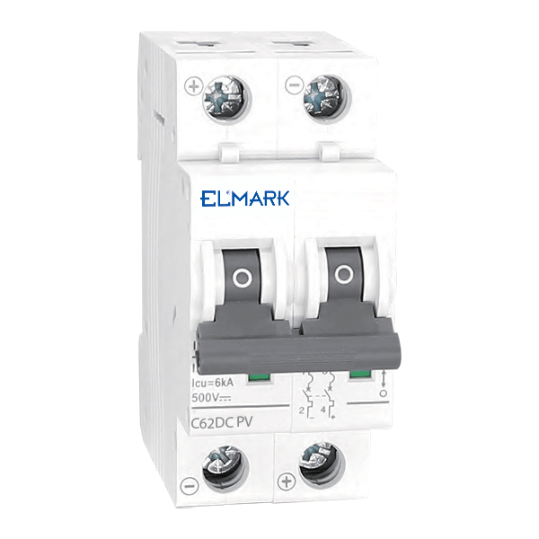 Siguranta electrica automata DC62 40A 2P 6KA 500V curect continuu Curba C pentru sisteme fotovotaice