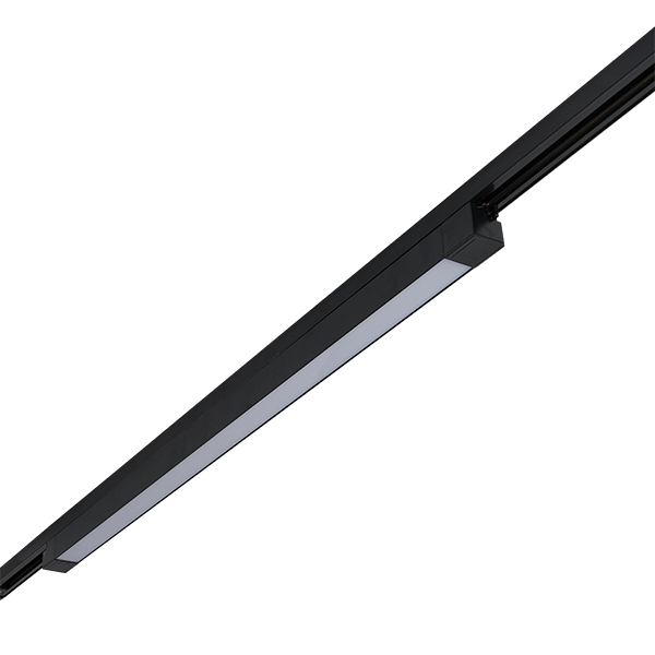 Spot pe sina, Elmark, Tl29, Fgln, 2, Linii, 60W, 120°, Lumina calda (3000K), Negru
