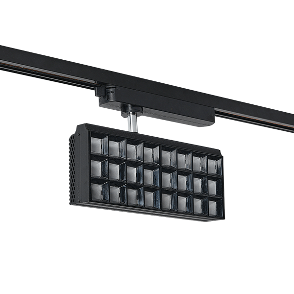 Spot pe sina, Elmark, Tl29, Pfld, 2, Linii, 60W, 30°, Lumina calda (3000K), Negru