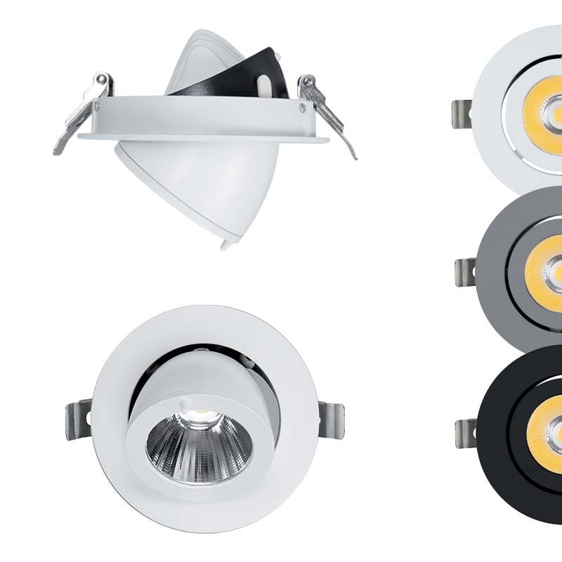 Spot, Elmark, Sky, Tl180, Cob, 20W, 220-240V, Lumina rece (6400K), 24°, Grey, 93Tlom180Cw/Gr