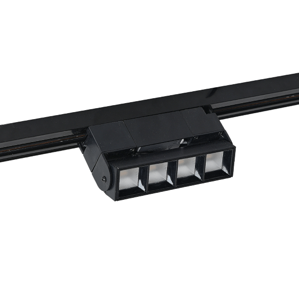 Spot pe sina, Elmark, Tl29, Zfld, 2, Linii, 12W, 30°, Lumina neutra (4000K), Negru
