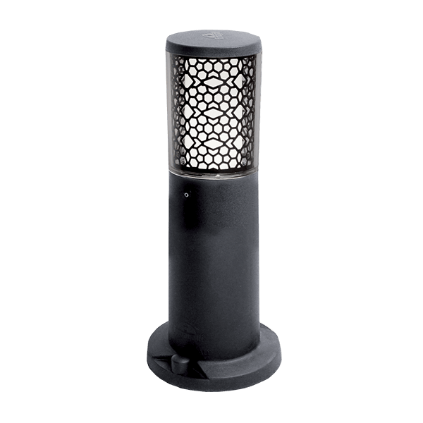 Stalp Gradina, LED CARLO DECO 3.5W 4000K IP55 400mm NEGRU, Elmark, 95CARLO400D/BL