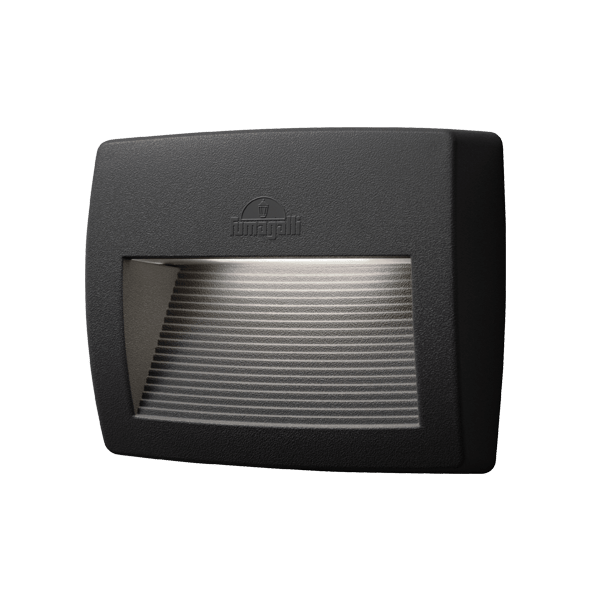 Lampa perete, LED LORENZA 190 8.5W 4000K IP55 NEGRU, Elmark, 95LORENZA190/BL