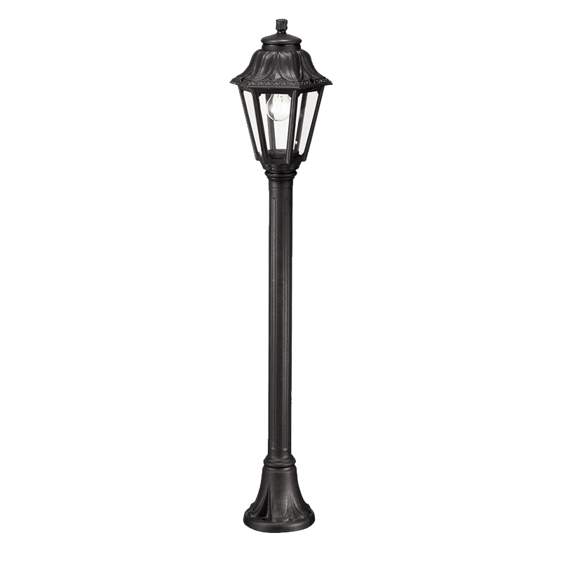 Stalp Gradina, ANNA 120 1X6W 4000K H1100 IP55 NEGRU, Elmark, 96120F/BL