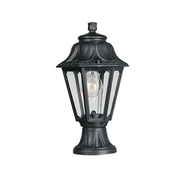 Felinar ANNA 120 NEGRU STALP 1XE27, Elmark, 96120MF/BL