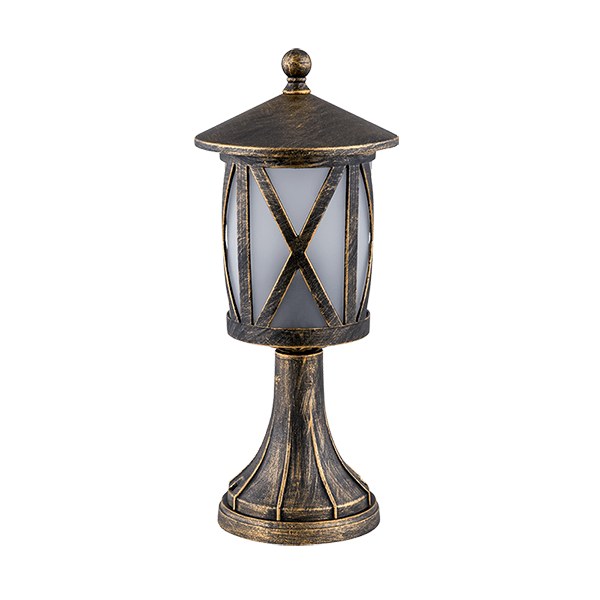 Lampadar Gradina, ERIK STAND 1XE27 ALAMA ANTICHIZATA H370mm, Elmark, 96104MF/AB