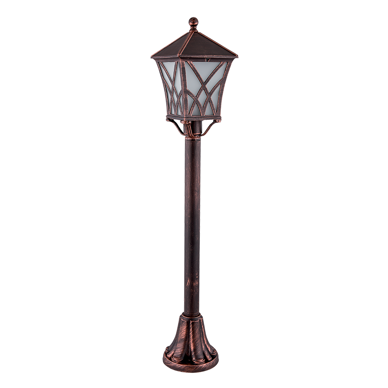 Lampadar Gradina, ALEK STAND 1XE27 ALAMA ANTICHIZATA H830mm, Elmark, 96305F/BRB