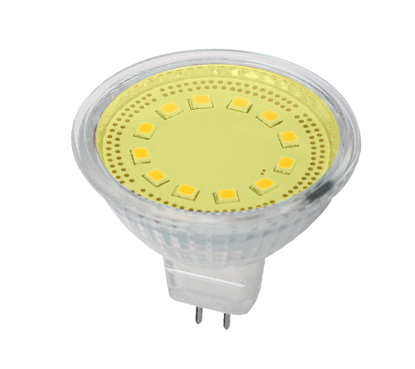 Bec Cu LED,uri LED20 GU5.3,1.5W,12V Lumina Galbena, Elmark, 99LED224